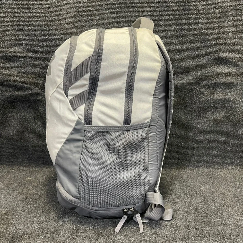Under Armour 1294720 UA Storm Grey White Hustle 3.0 Storm School Travel Backpack